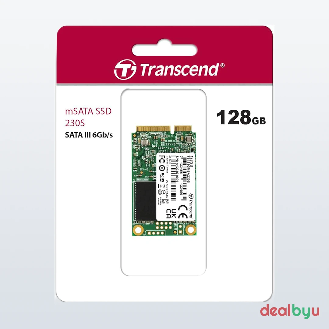 Transcend MSA230S 128 GB SATA mSATA SSD