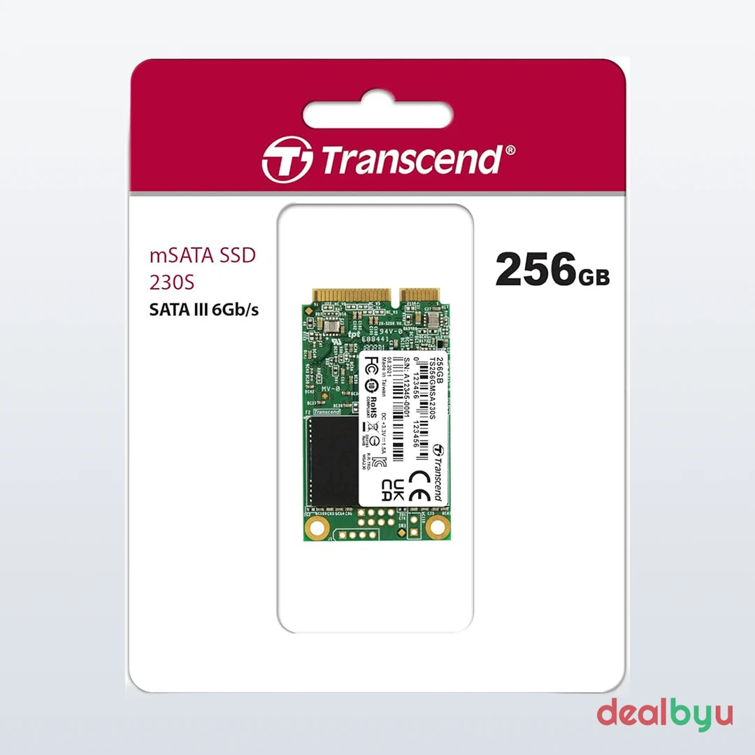 Transcend MSA230S 256 GB SATA mSATA SSD