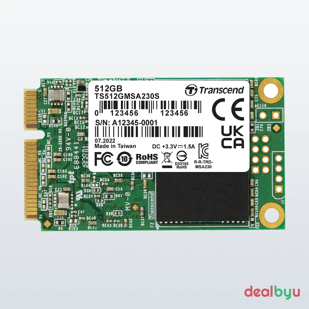 Transcend MSA230S 512 GB SATA mSATA SSD