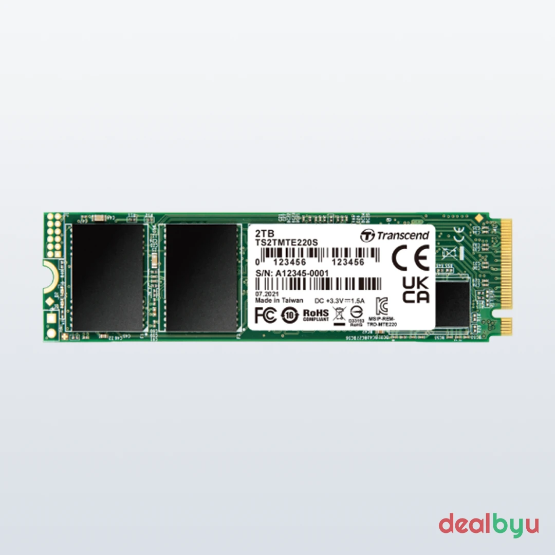 Transcend MTE220S 2 TB PCIe 3.0 NVMe M.2 2280 SSD (TS2TMTE220S)