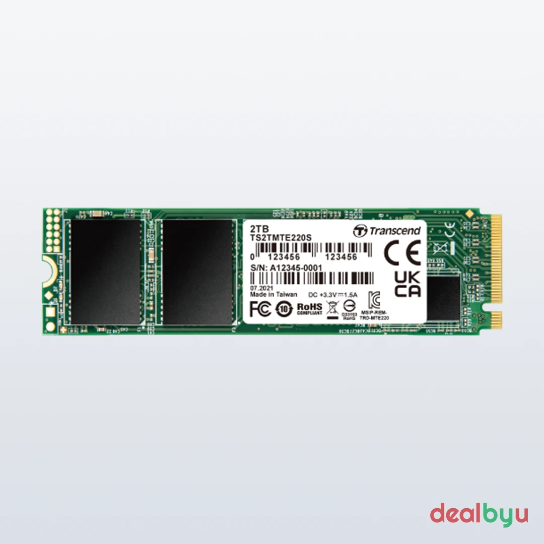 Transcend MTE220S 512 GB PCIe 3.0 NVMe M.2 2280 SSD (TS512GMTE220S)
