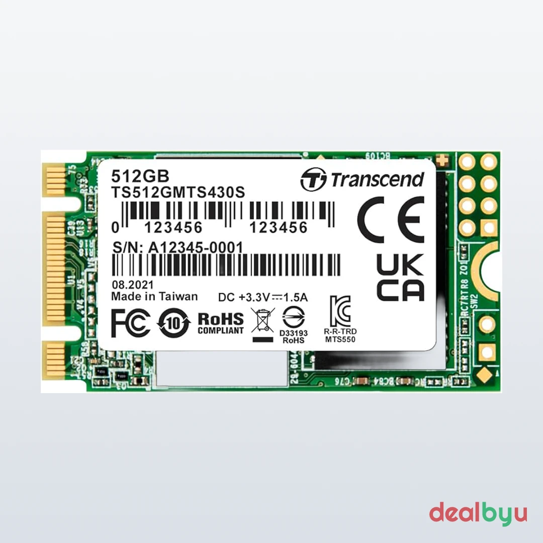 Transcend MTS430S 512 GB SATA M.2 2242 SSD