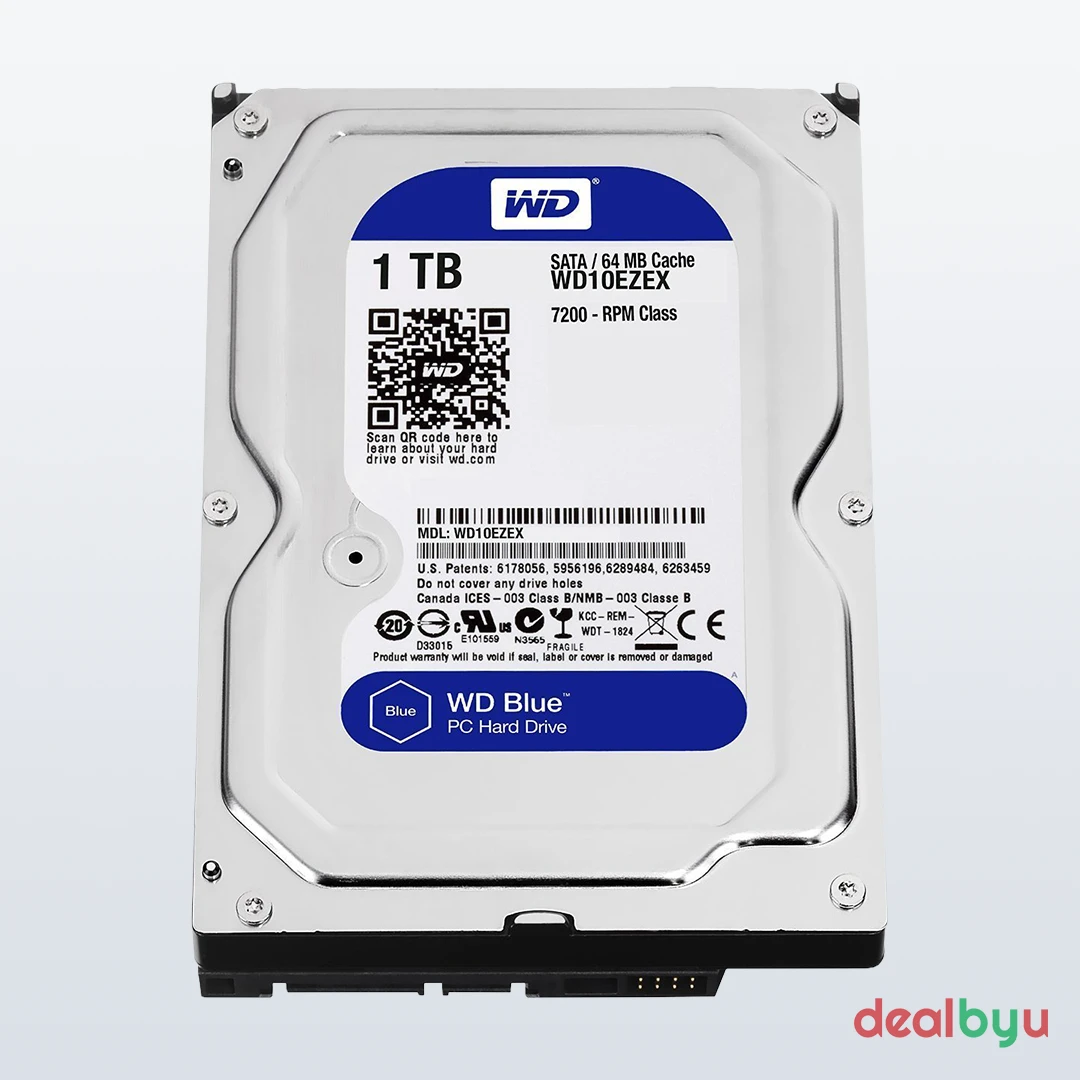 WD Blue 1 TB 3.5" desktop HDD (7200 RPM)