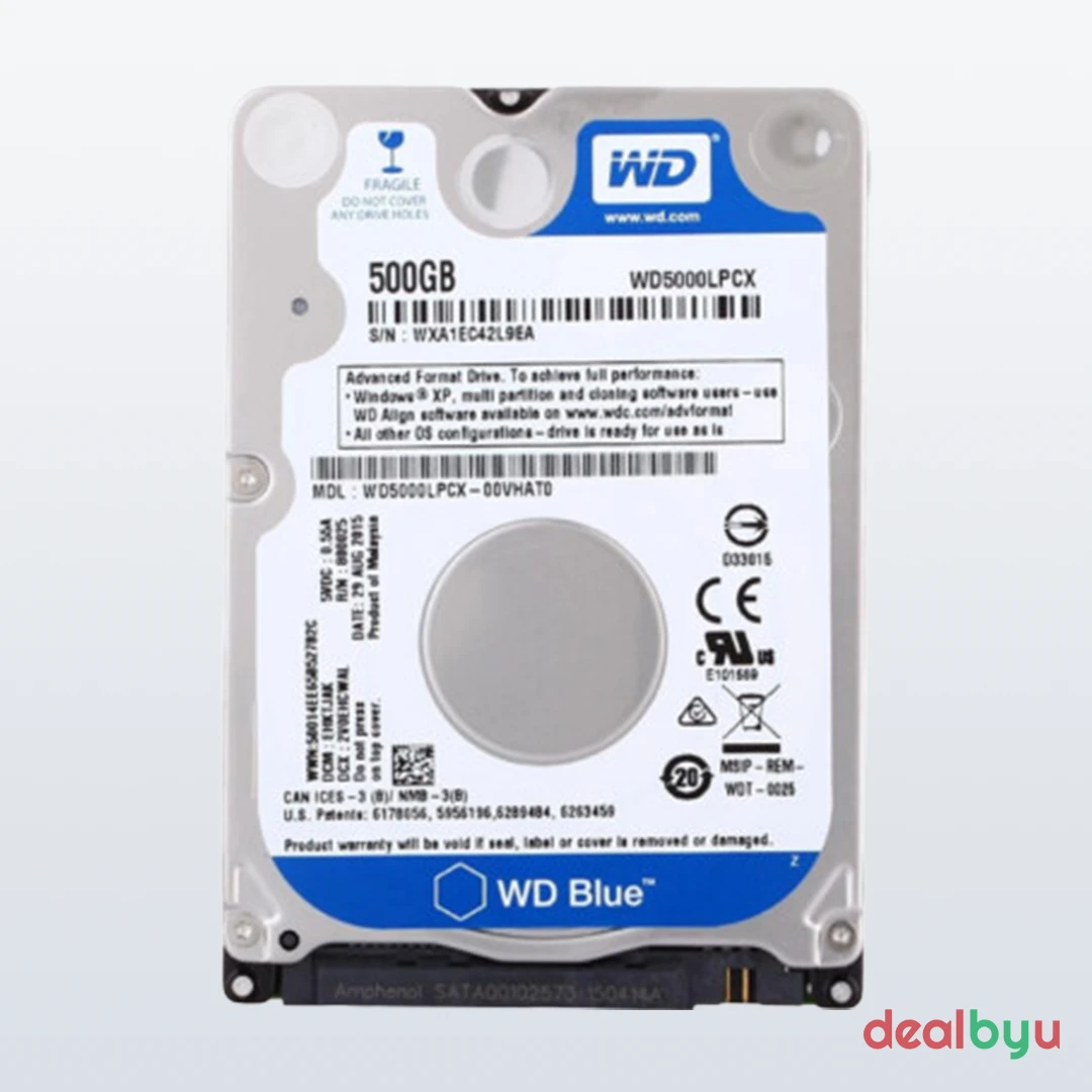 WD Blue Mobile 500 GB 2.5" laptop HDD (5400 RPM)