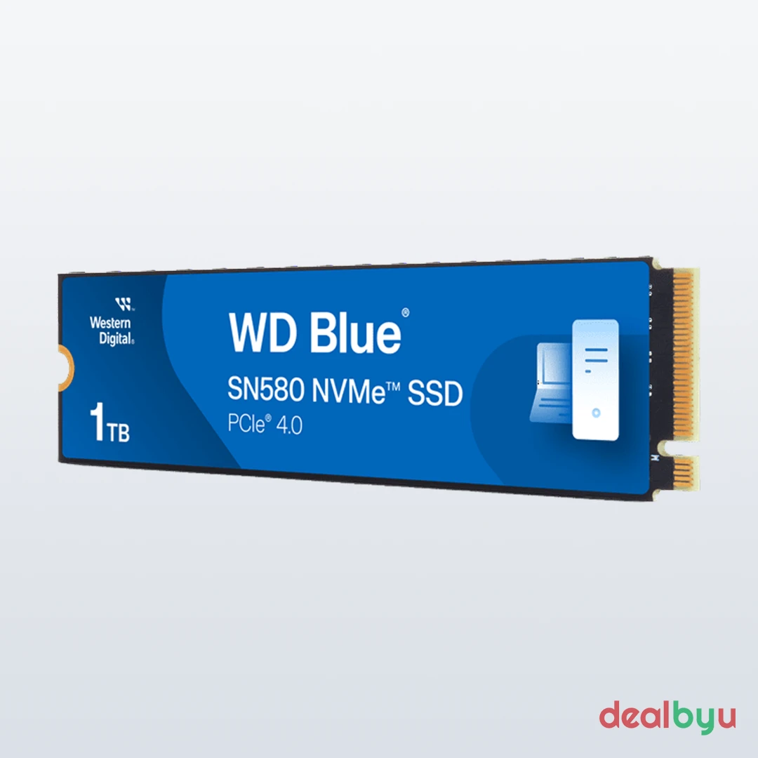 WD Blue SN580 1 TB PCIe 4.0 NVMe M.2 2280 SSD (WDS100T3B0E)
