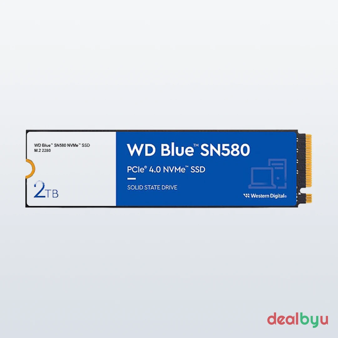 WD Blue SN580 2 TB PCIe 4.0 NVMe M.2 2280 SSD (WDS200T3B0E)