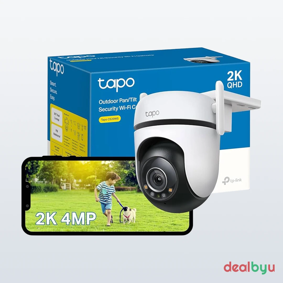 TP-Link Tapo C520WS 4MP 2K QHD Outdoor Pan/Tilt Security Wi-Fi Camera