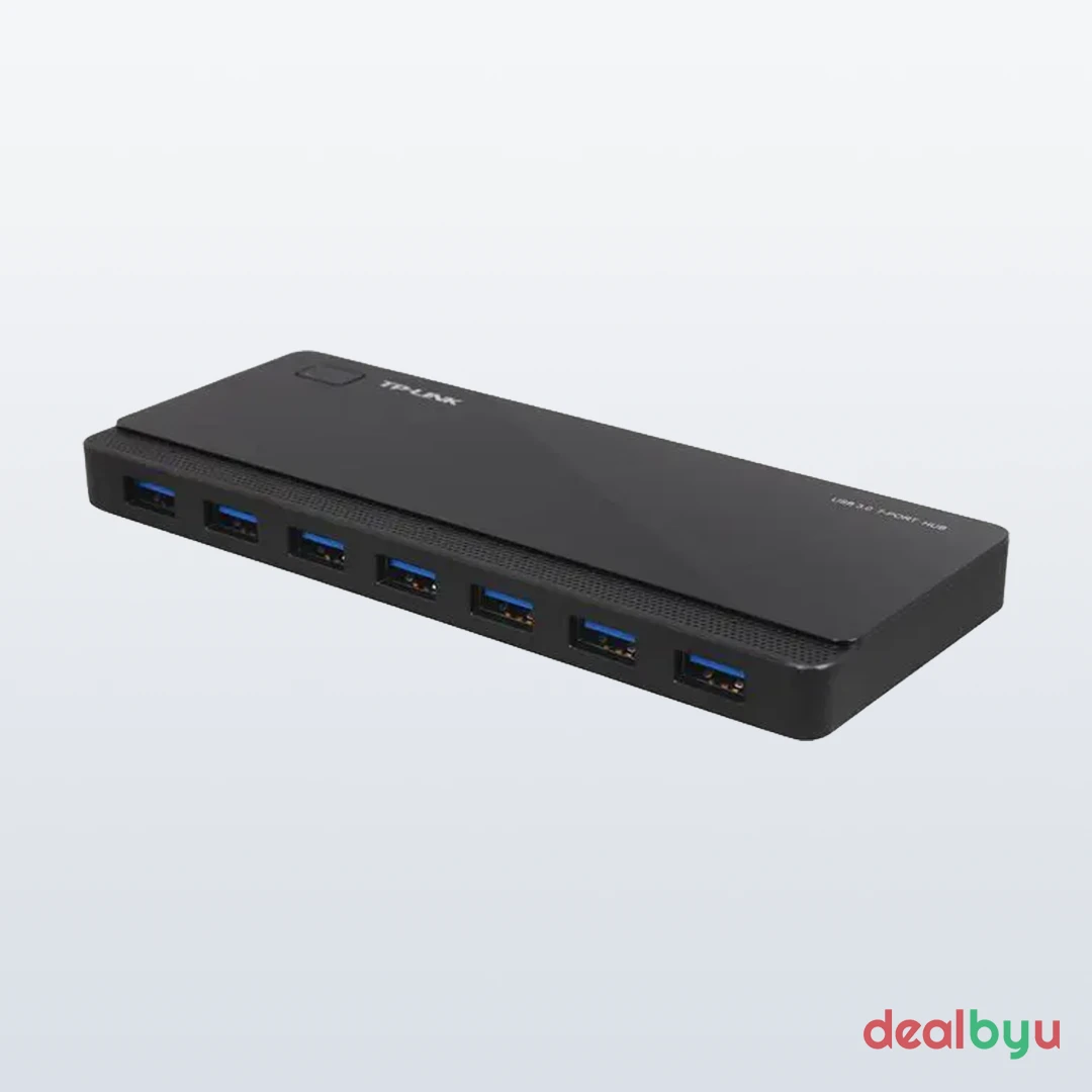 TP-Link UH700 Powered USB 3.0 7-Port Hub — 7x USB 3.0 data ports, USB 3.0, up to 5 Gbps
