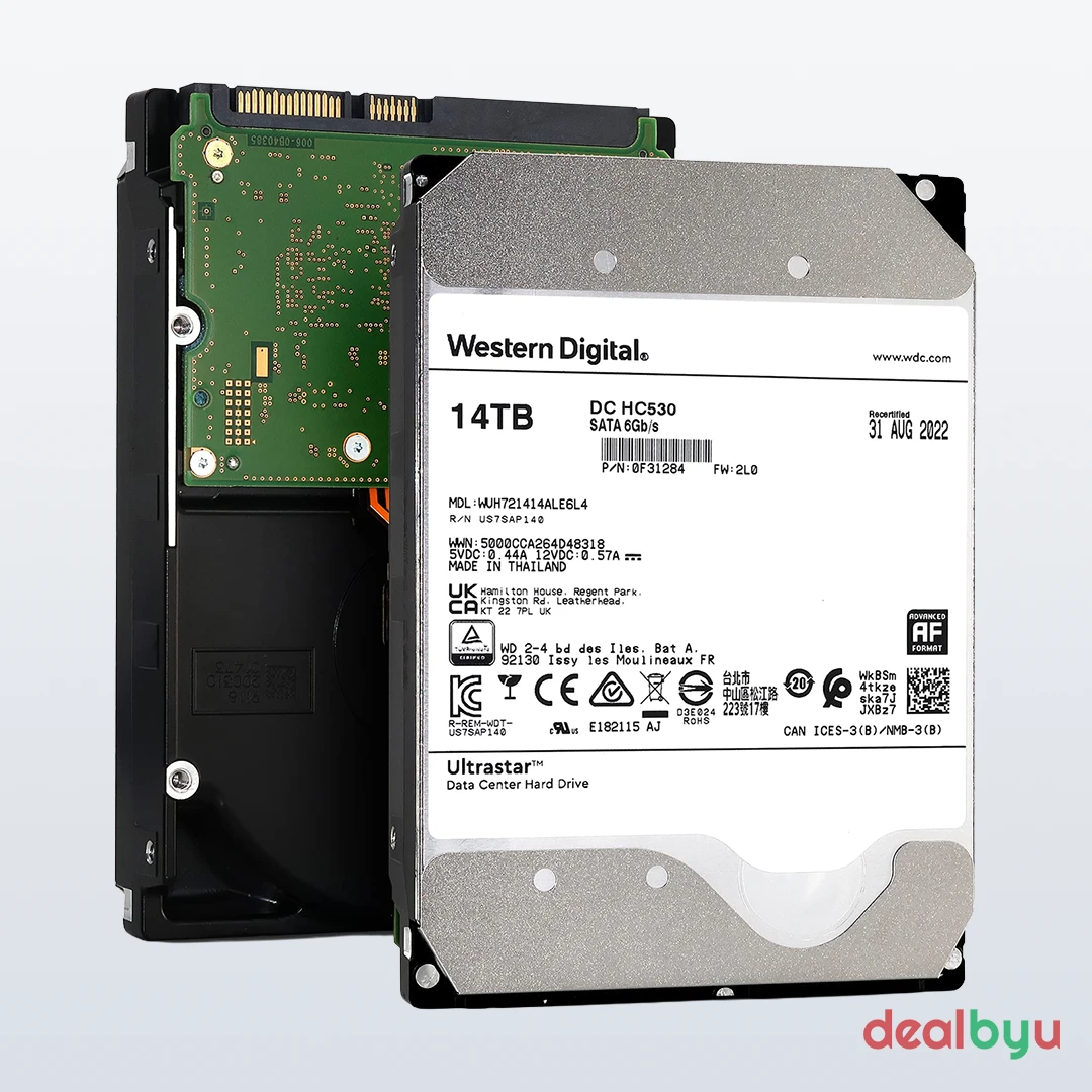 WD Ultrastar DC 14 TB 3.5" enterprise HDD (7200 RPM)