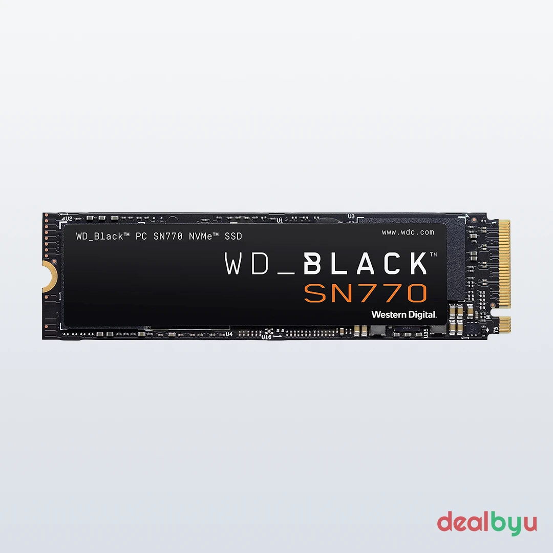 WD_BLACK SN770 1 TB PCIe 4.0 NVMe M.2 2280 SSD (WDS100T3X0E)