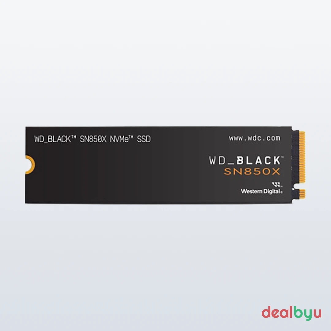 WD_BLACK SN850X 2 TB PCIe 4.0 NVMe M.2 2280 SSD (WDS200T2X0E)