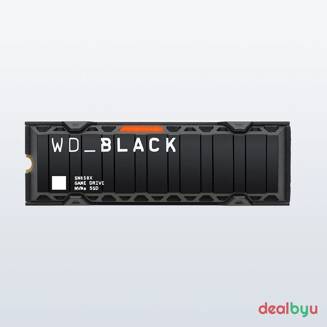 WD_BLACK SN850X 2 TB PCIe 4.0 NVMe M.2 2280 SSD with Heatsink (WDS200T2XHE)