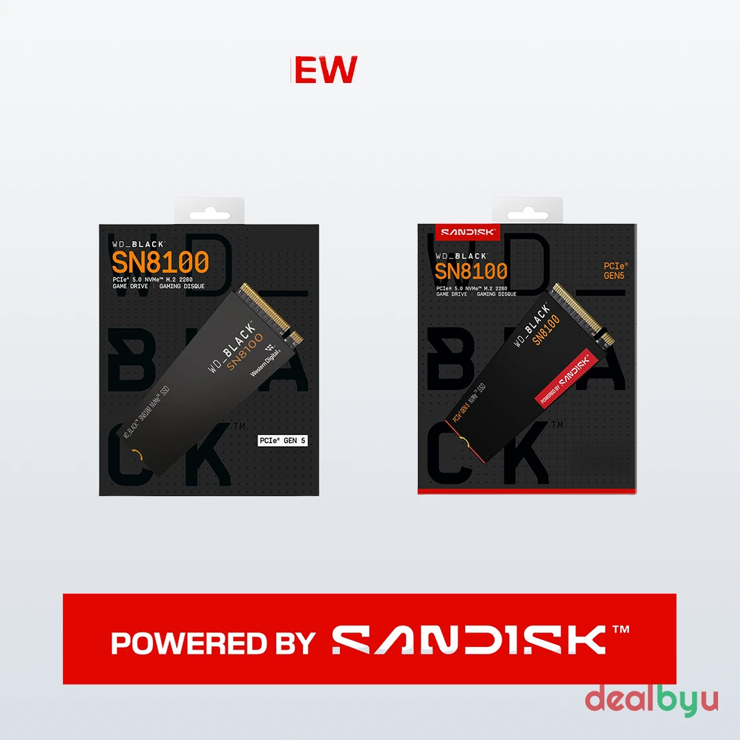 WD_BLACK SN8100 2 TB PCIe 5.0 NVMe M.2 2280 SSD