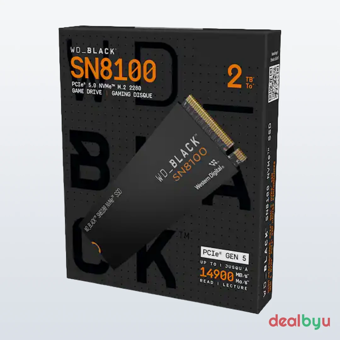 WD_BLACK SN8100 NVMe SSD - 2TB, Without Heatsink