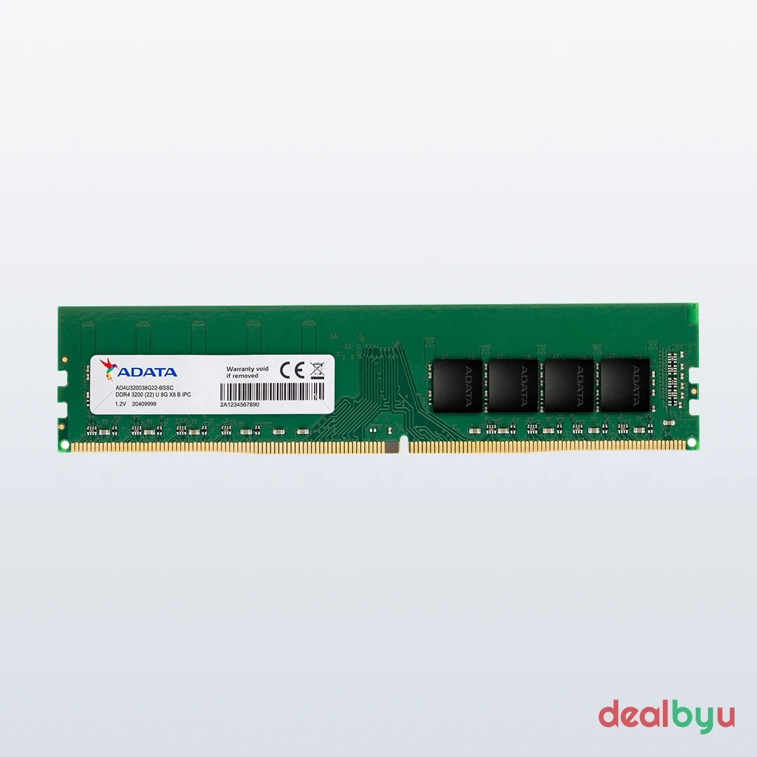 ADATA Premier DDR4 8 GB (1 × 8 GB) 3200 MT/s CL22 Green Desktop Memory Module