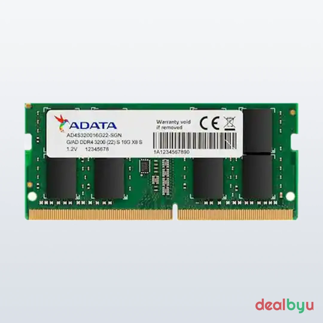ADATA Premier DDR4 16 GB (1 × 16 GB) 3200 MT/s CL22 Green Laptop Memory Module (SO-DIMM)