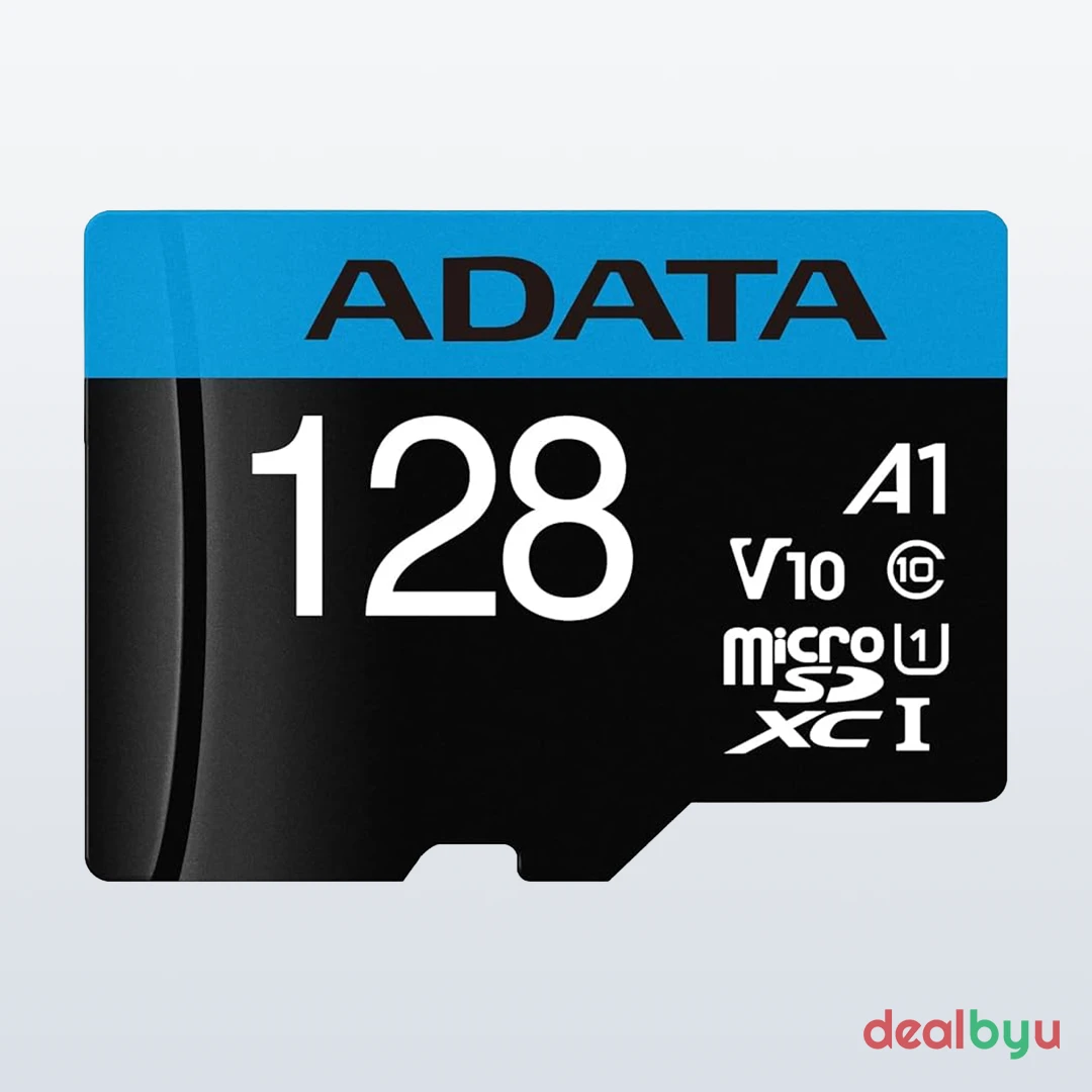 ADATA Premier microSD 128 GB microSDXC Memory Card (C10 U1 A1, 100 MB/s)
