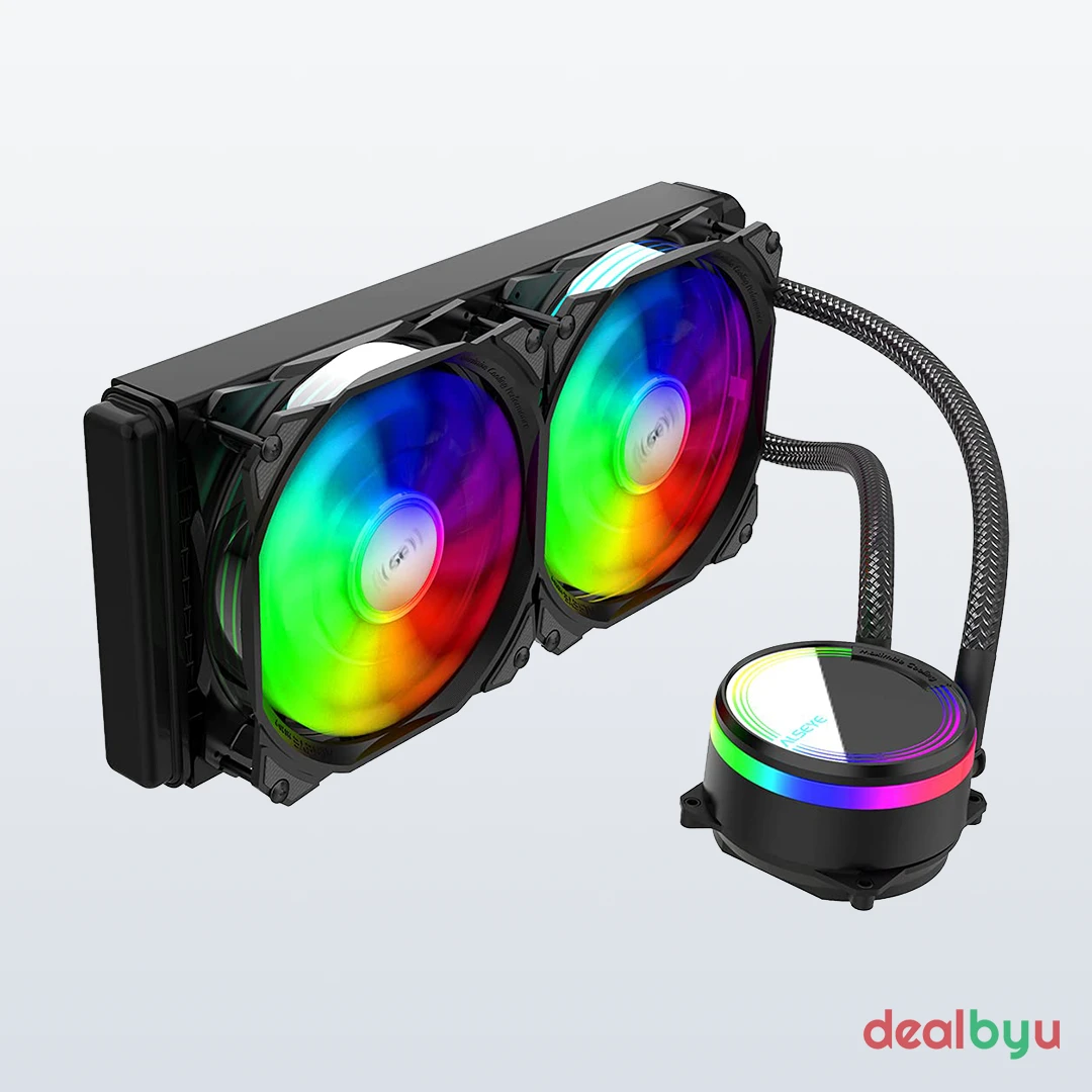 Alseye M240B ARGB 240mm AIO Liquid Cooler — 240mm AIO Liquid CPU Cooler