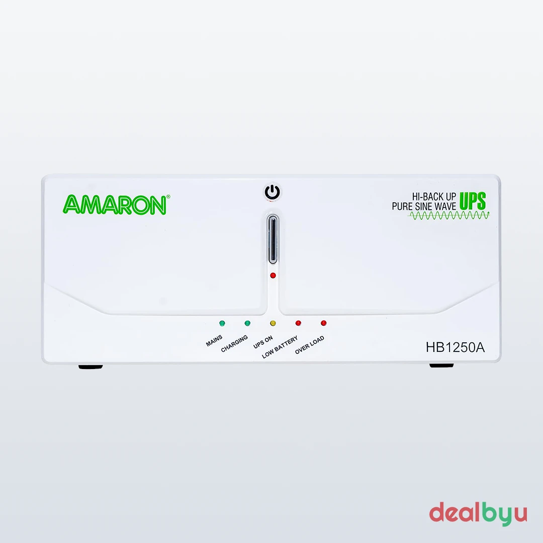Amaron HB1250A 1250VA Hi-Backup Pure Sine Wave Home UPS (AAM-HU-HB0001250)