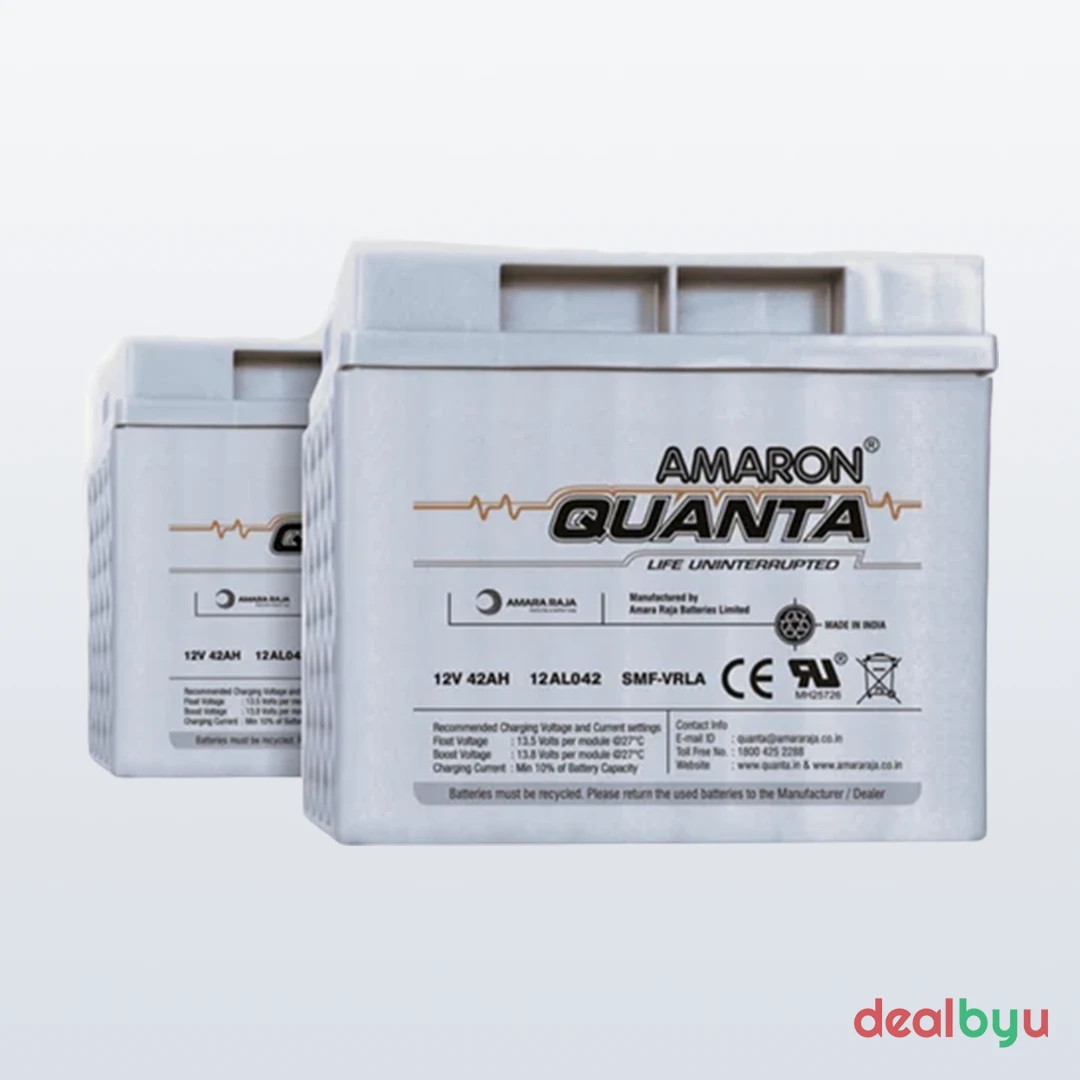 Amaron Quanta 12V 100Ah SMF VRLA Battery (12AL100)