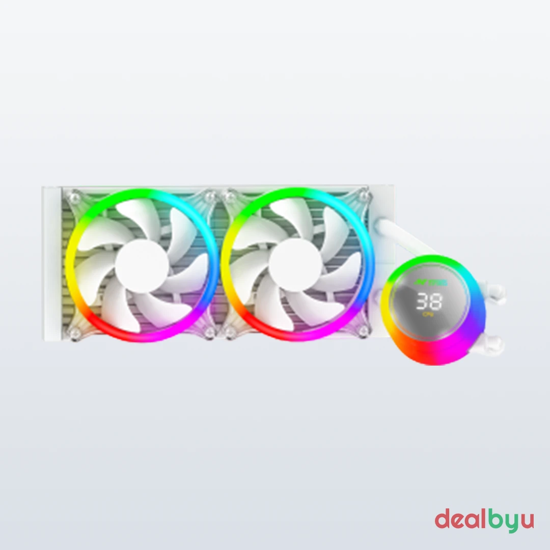 Ant Esports ICE Chroma 240mm ARGB AM5/LGA1851 White AIO Liquid Cooler