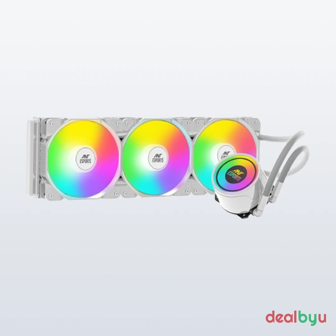 Ant Esports ICE Chroma 360mm ARGB AM5/LGA1851 White AIO Liquid Cooler
