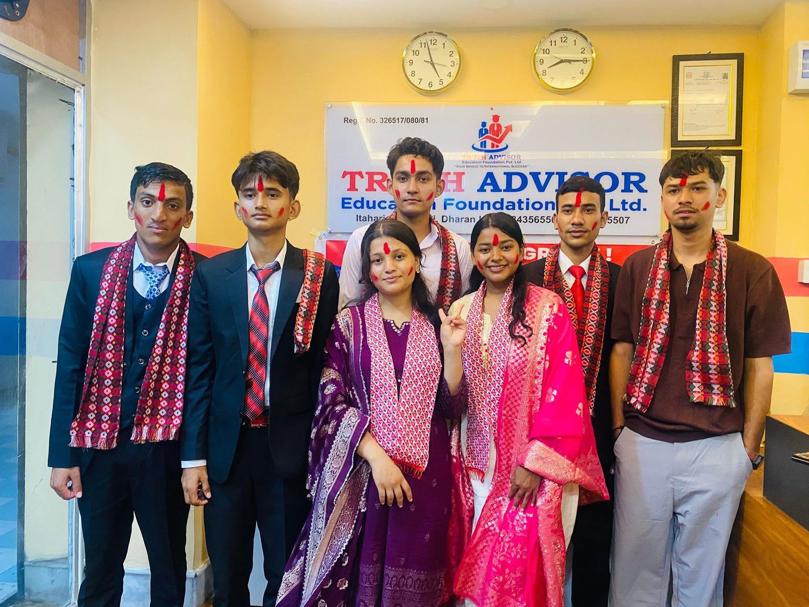 Truth Advisor Team with students