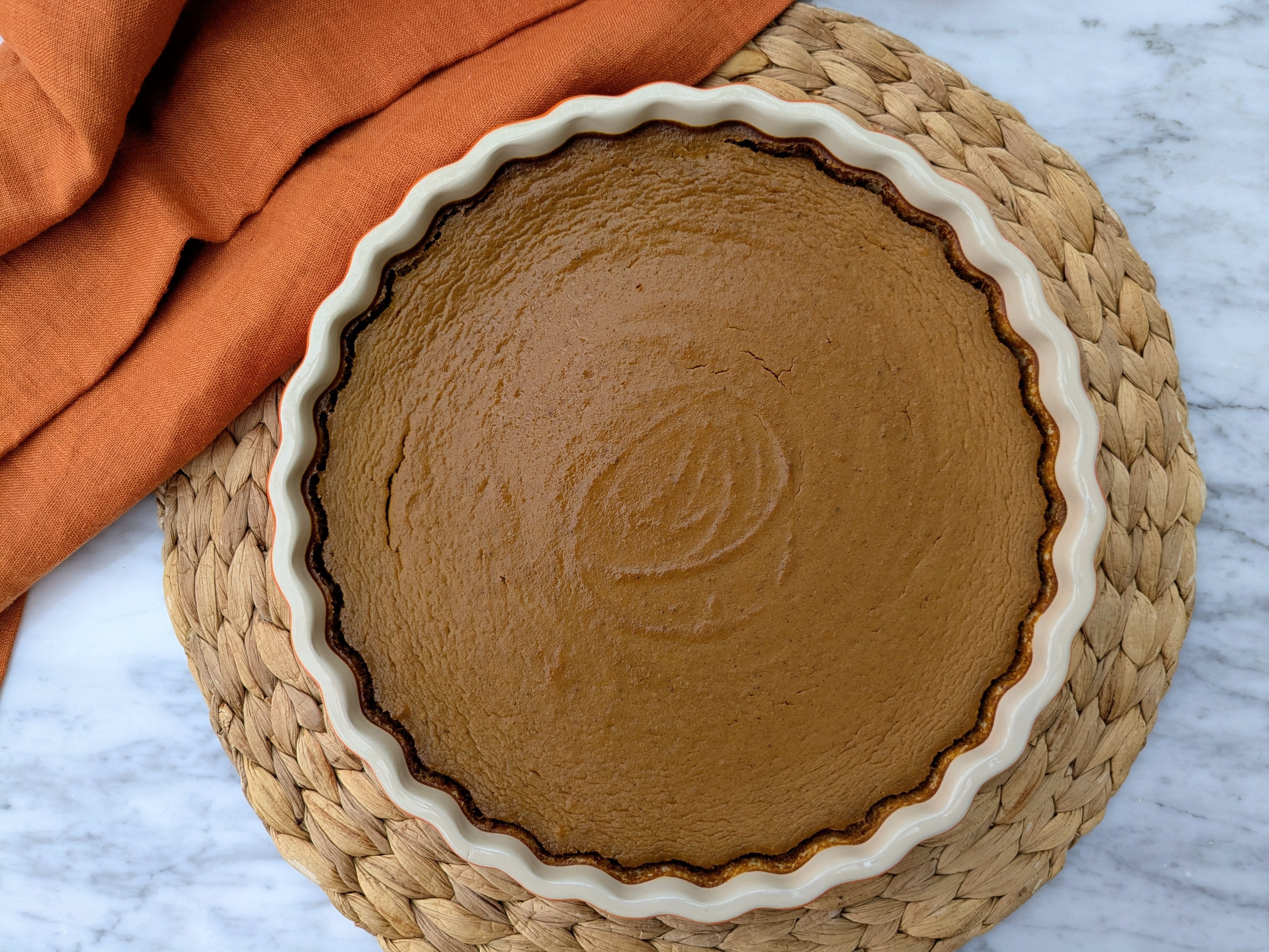Crustless pumpkin pie