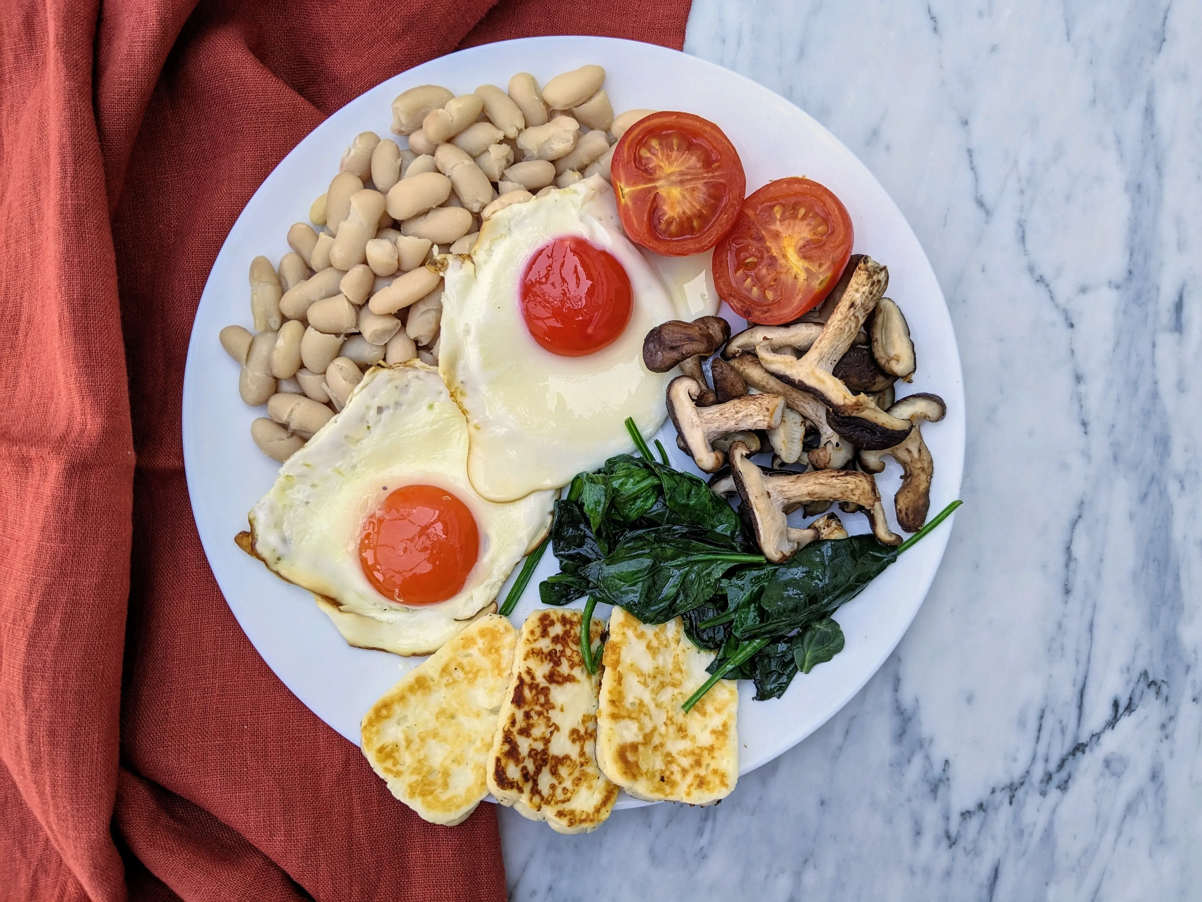 Vegetarian full English breakfast