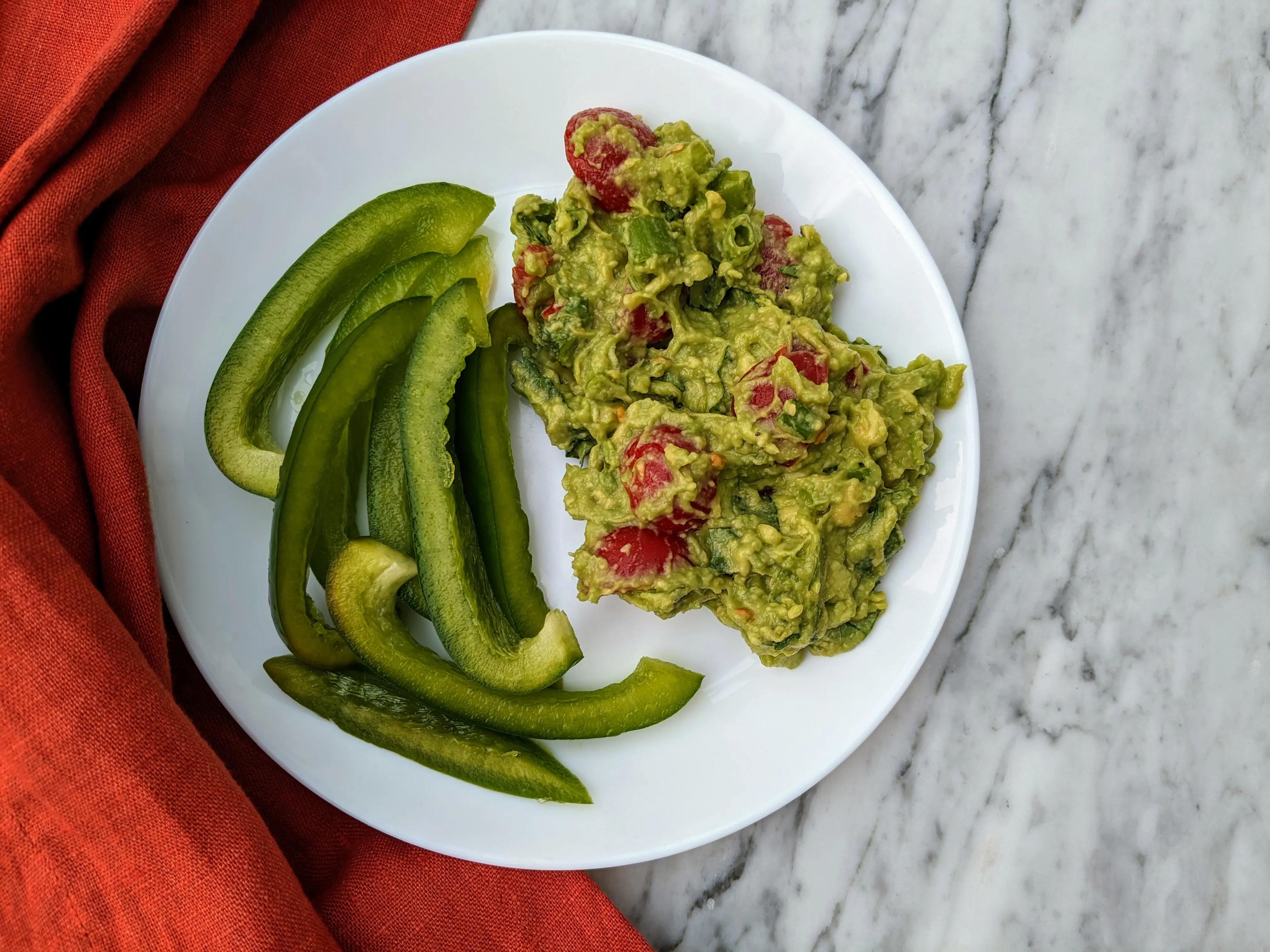 Vegan guac and pepper