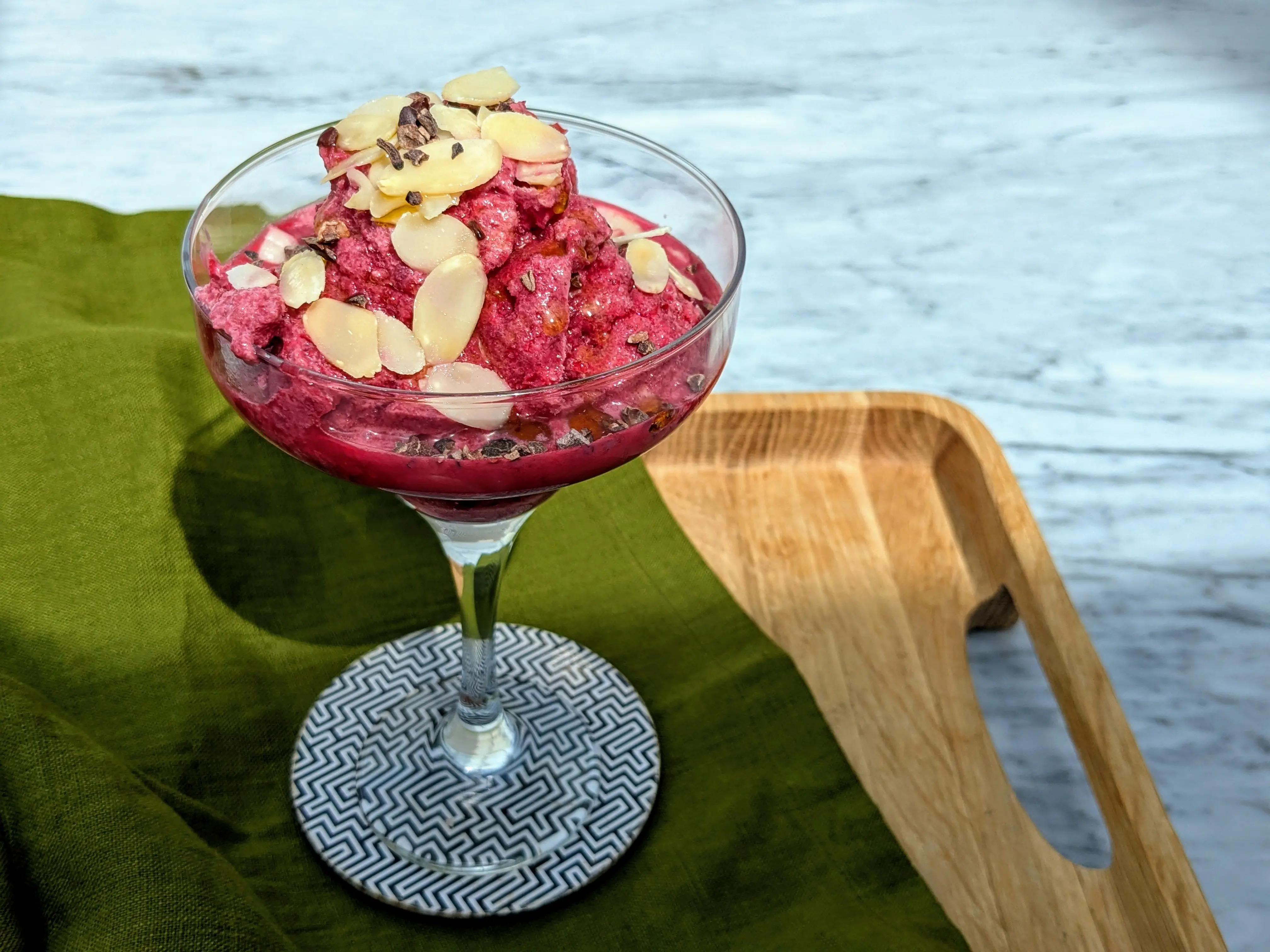 Probiotic cherry ice cream
