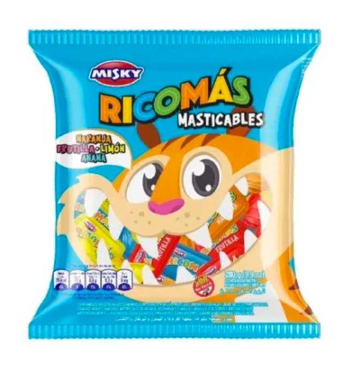 Caramelo Ricomas Masticable 280g