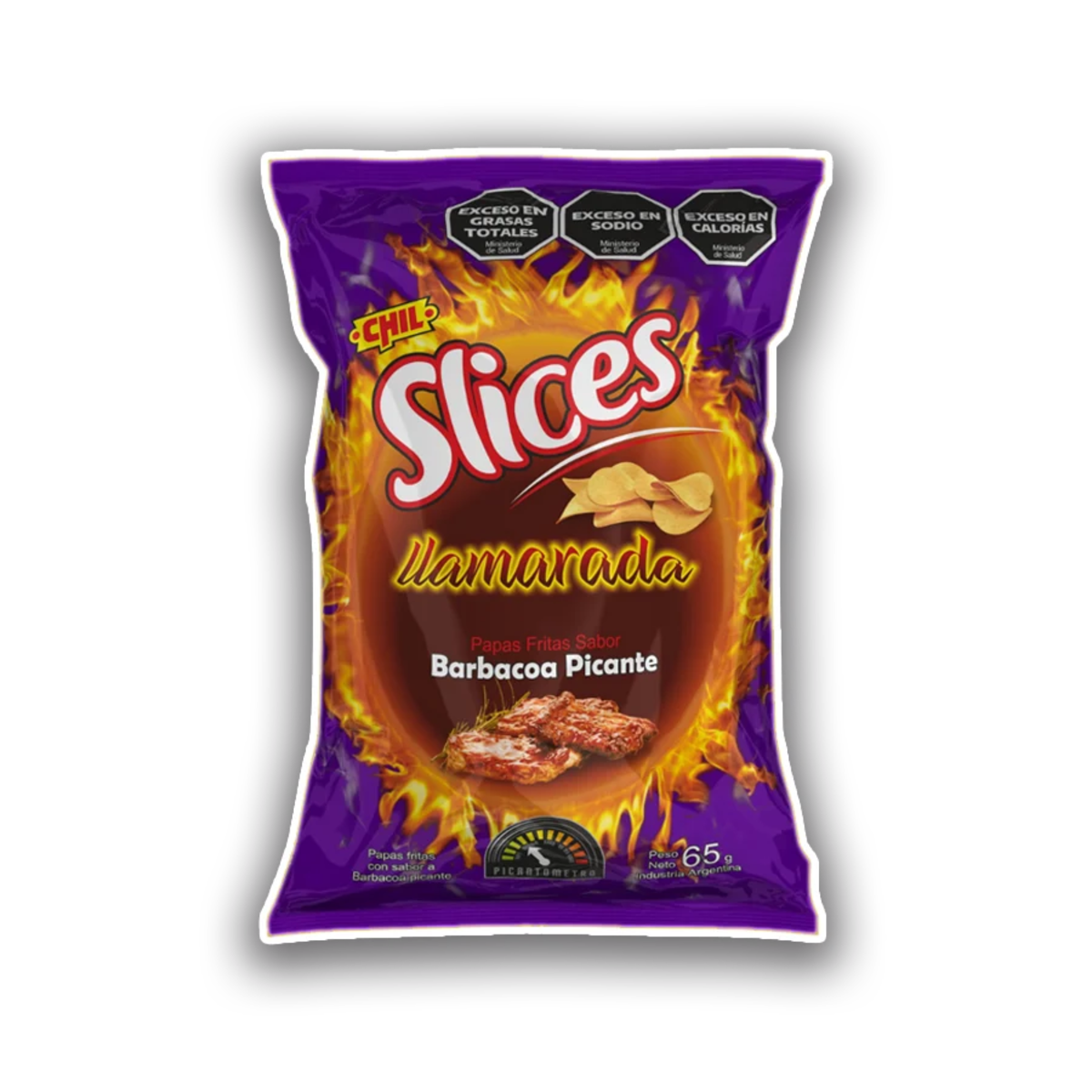 Papas Slices Llamarada Picante Barbacoa 65g