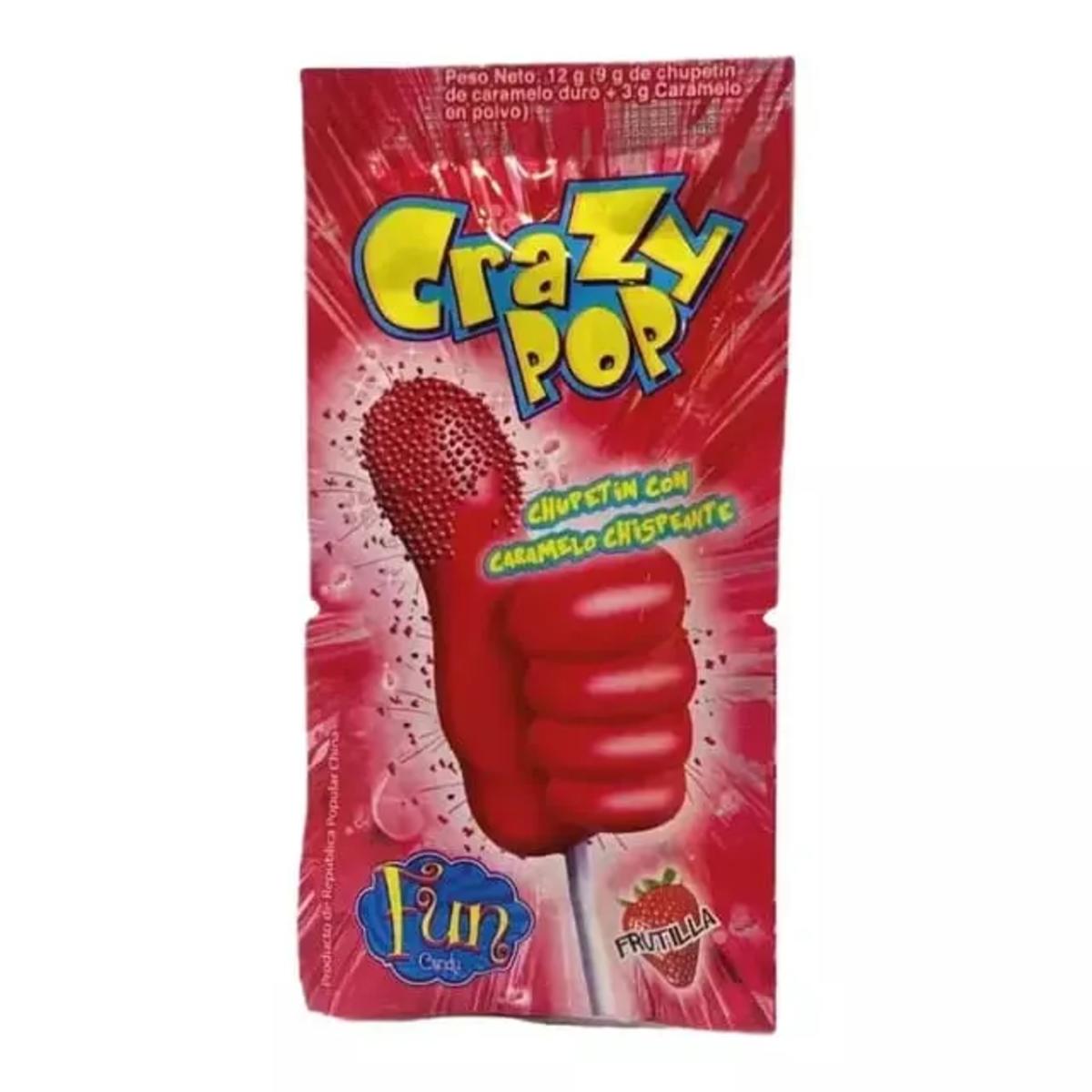 Chupetin Crazy Pop Chupetin Frutilla x5 Un