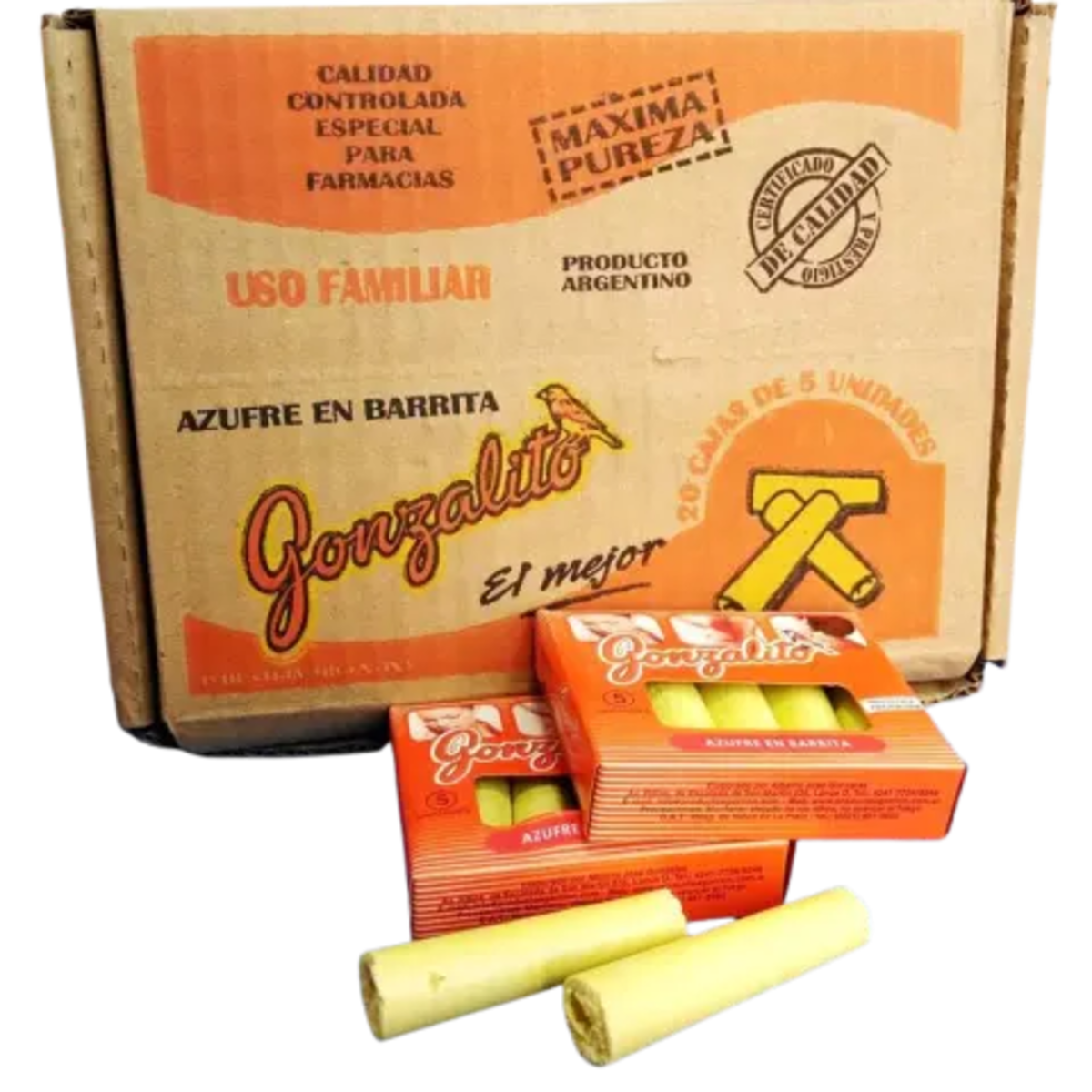 Azufre Gonzalito Caja 20x5 Un
