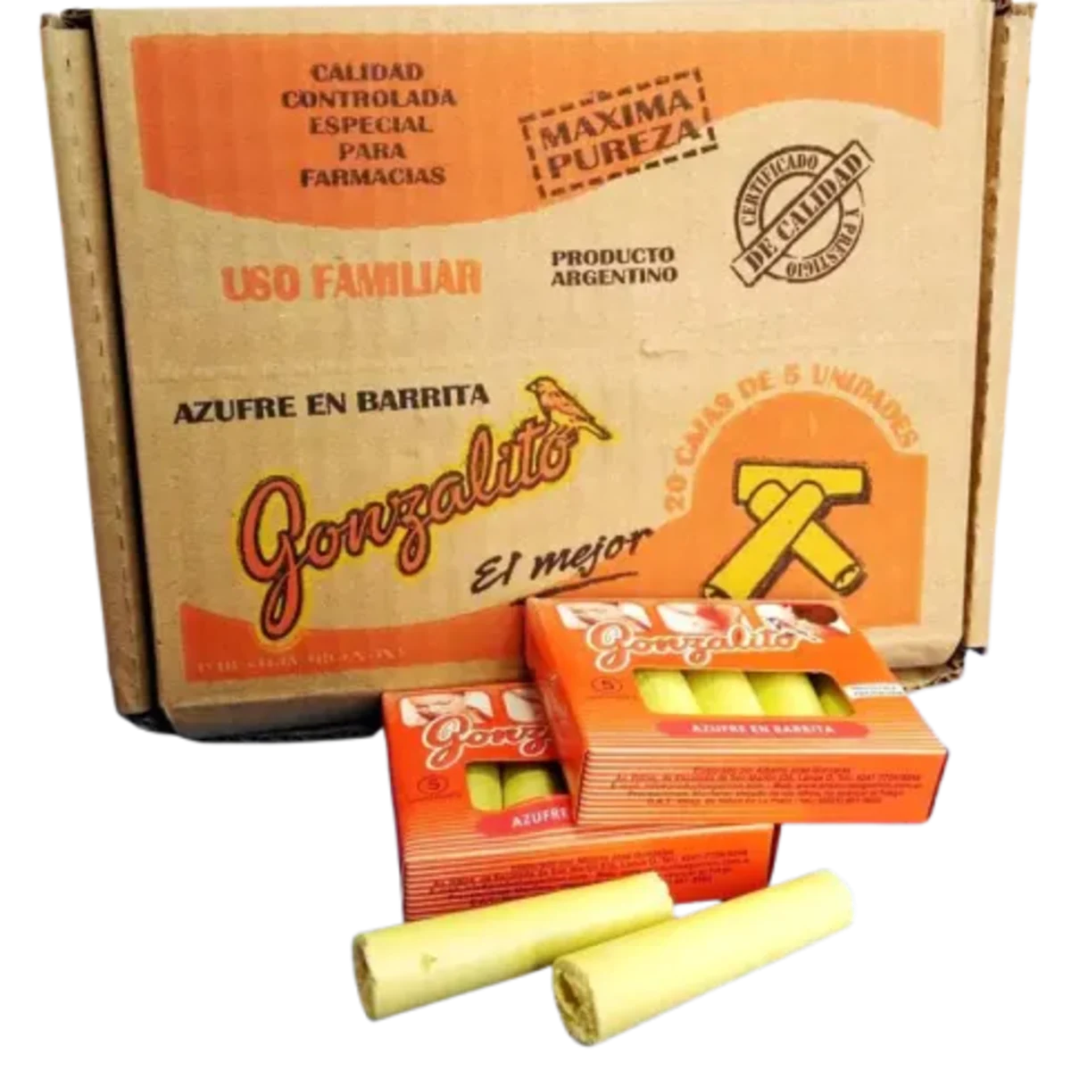 Azufre Gonzalito Caja 20x5 Un