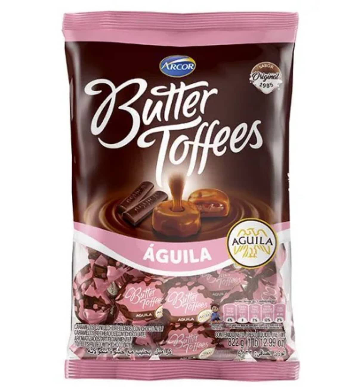 Caramelo Butter Toffees Aguila 822g