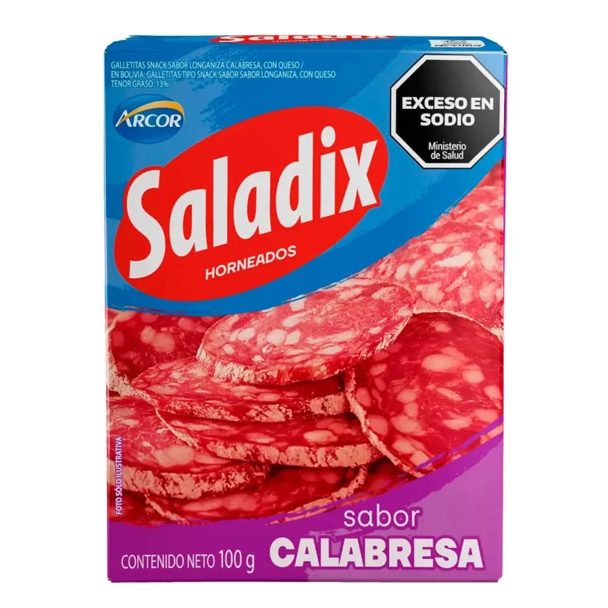 Galletitas Saladix Calabresa Caja 100g