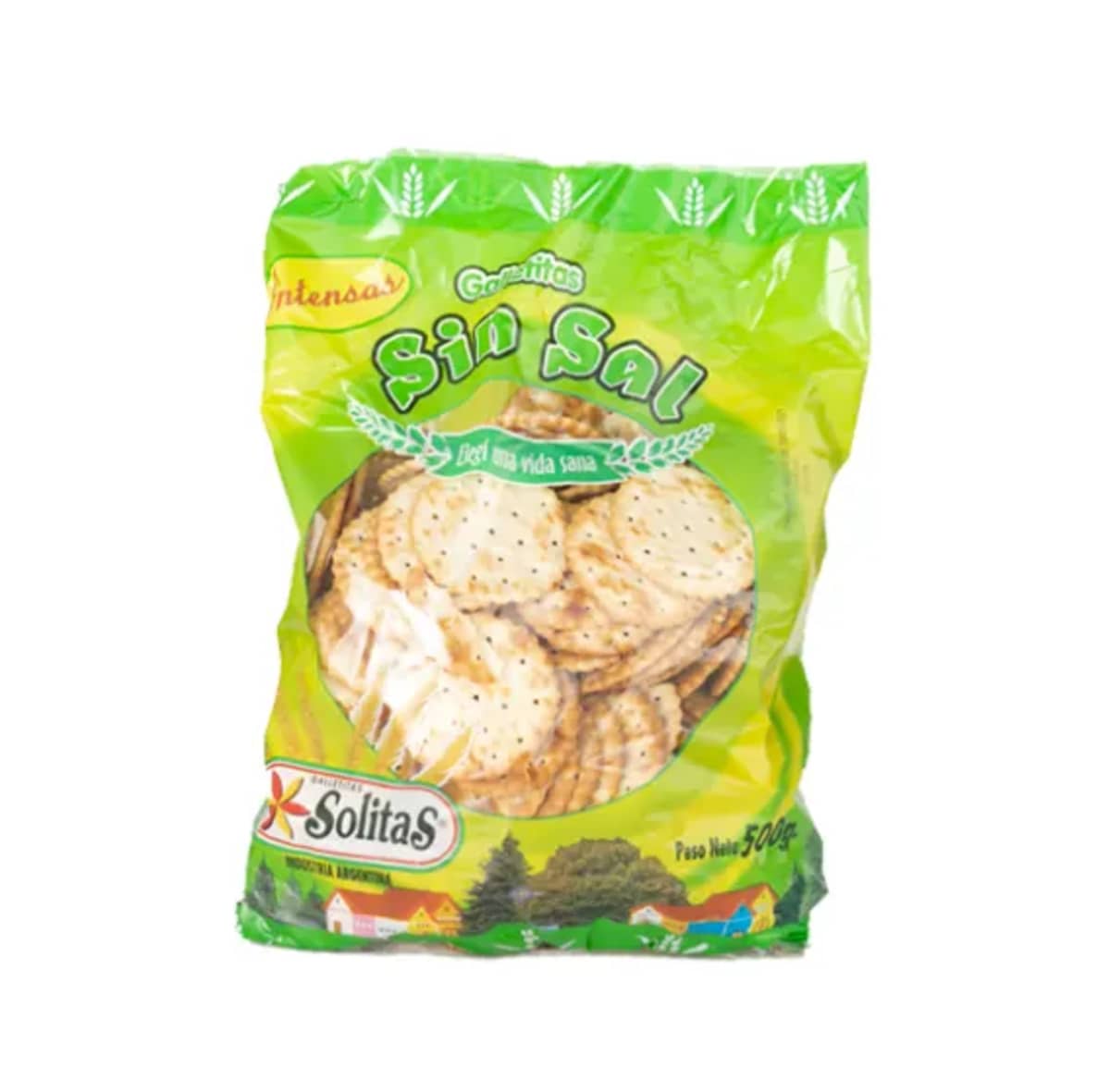 Galletitas Intensas Sin Sal Solitas 500g