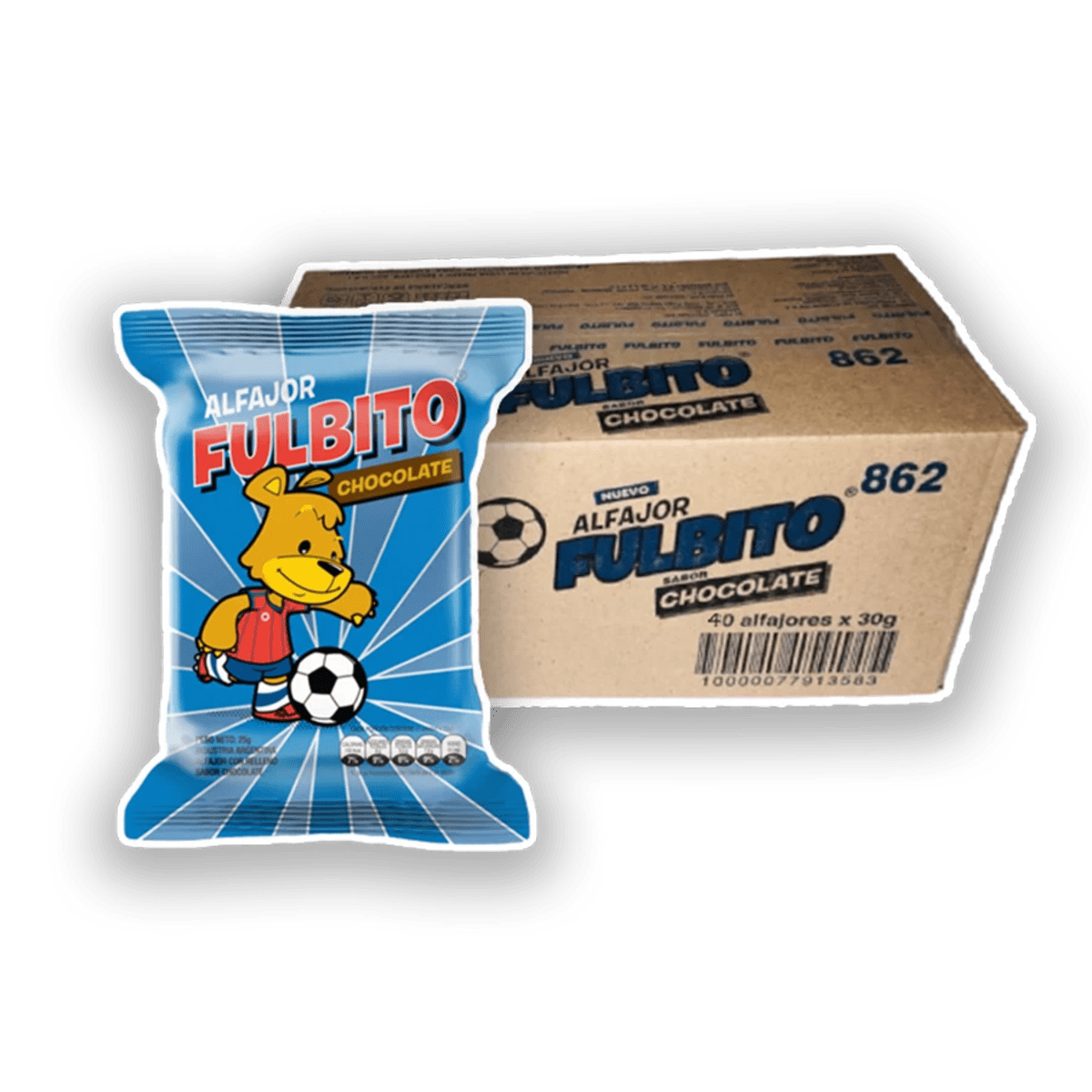 Alfajor Fulbito Chocolate Caja x40 Un