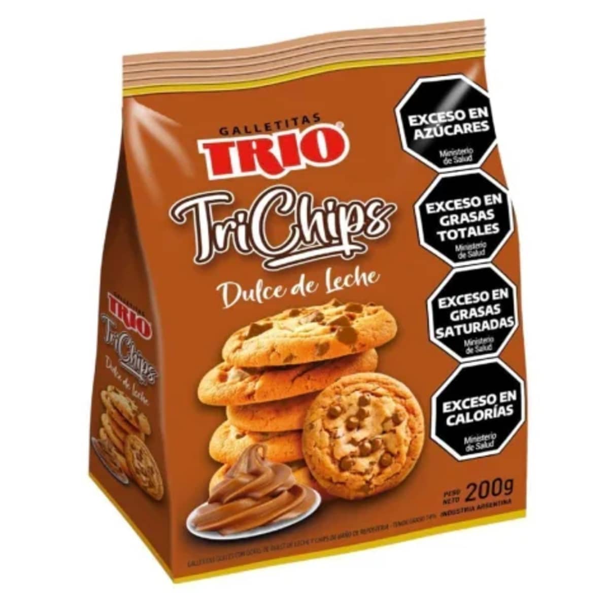 Galletitas Trio Chips Dulce de Leche 200g