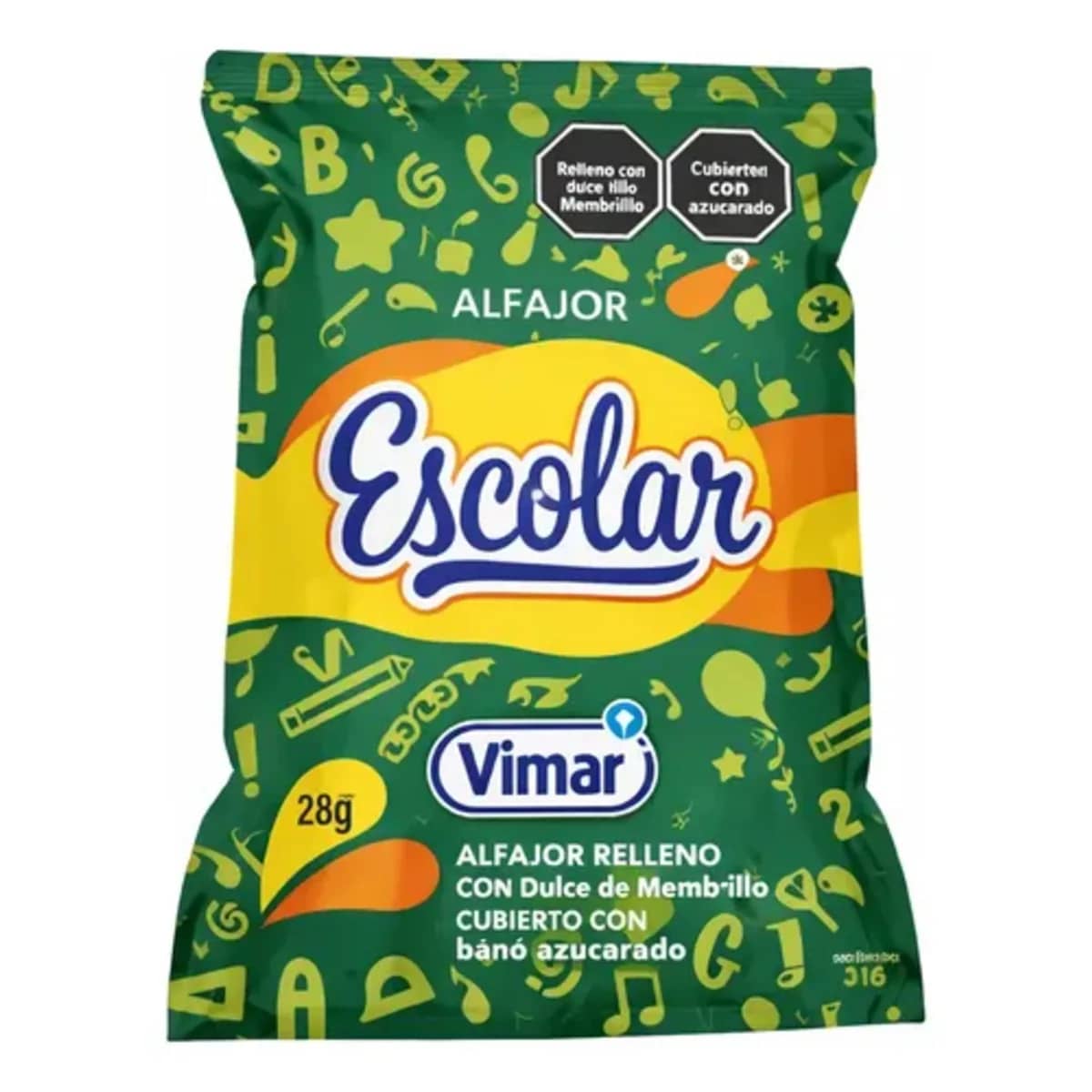 Alfajor Escolar Fruta x30 un