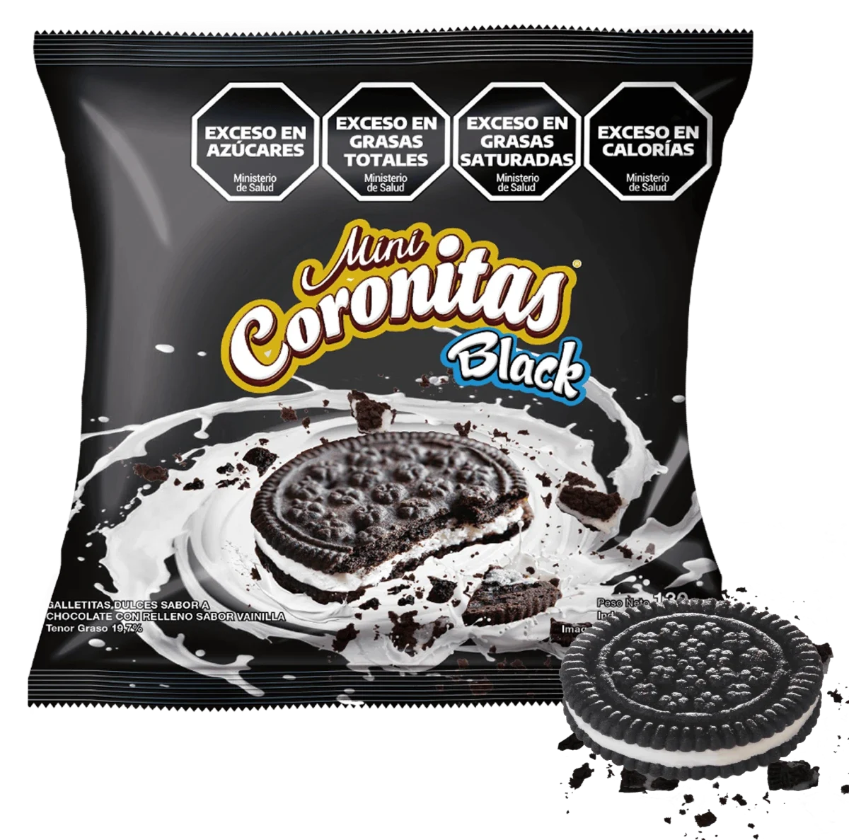 Galletitas Coronitas Black 130g