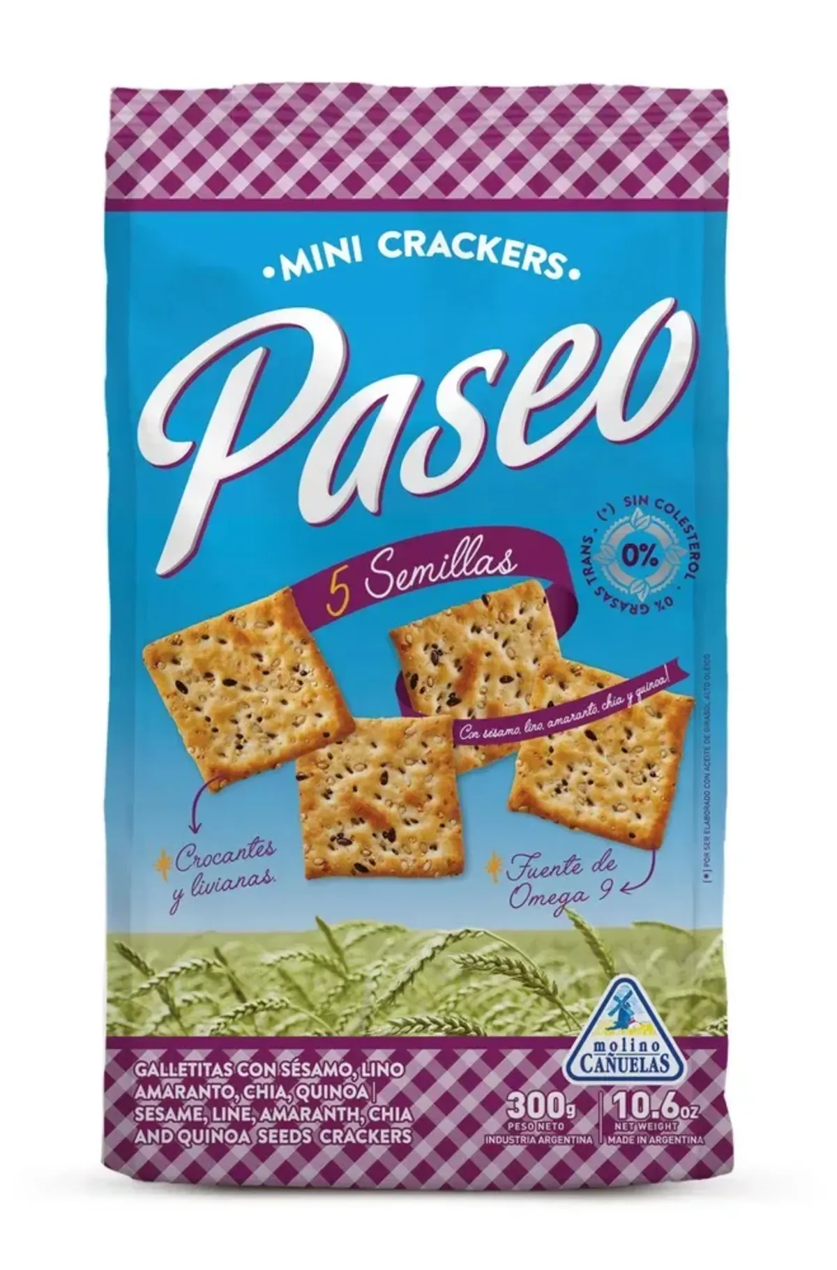 Galletitas Paseo 5 Semillas 300g