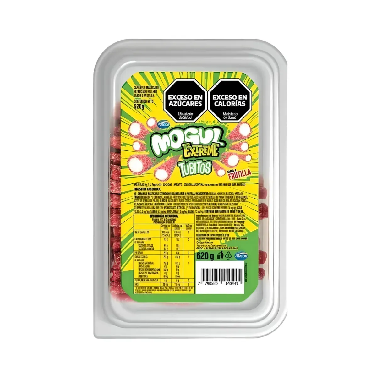 Gomita Mogul Tubitos Pote 620g