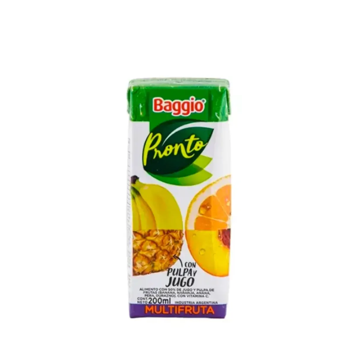 Jugo Baggio 200ml Multifruta Caja x18 Un