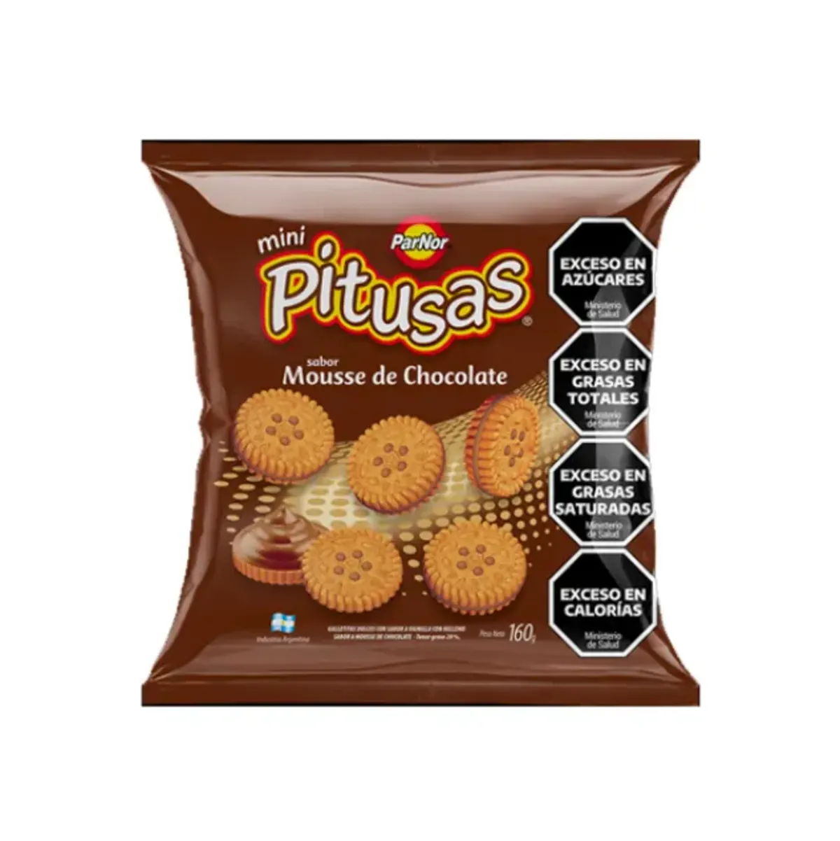Galletitas Pitusas Mousse 160g