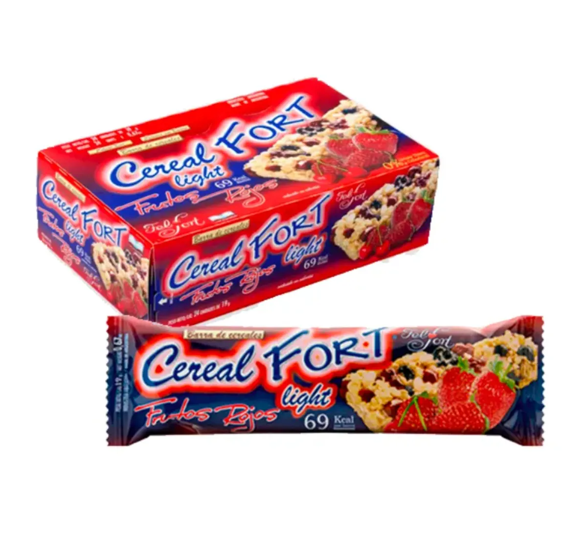 Barra Cereal Fort Frutos Rojos