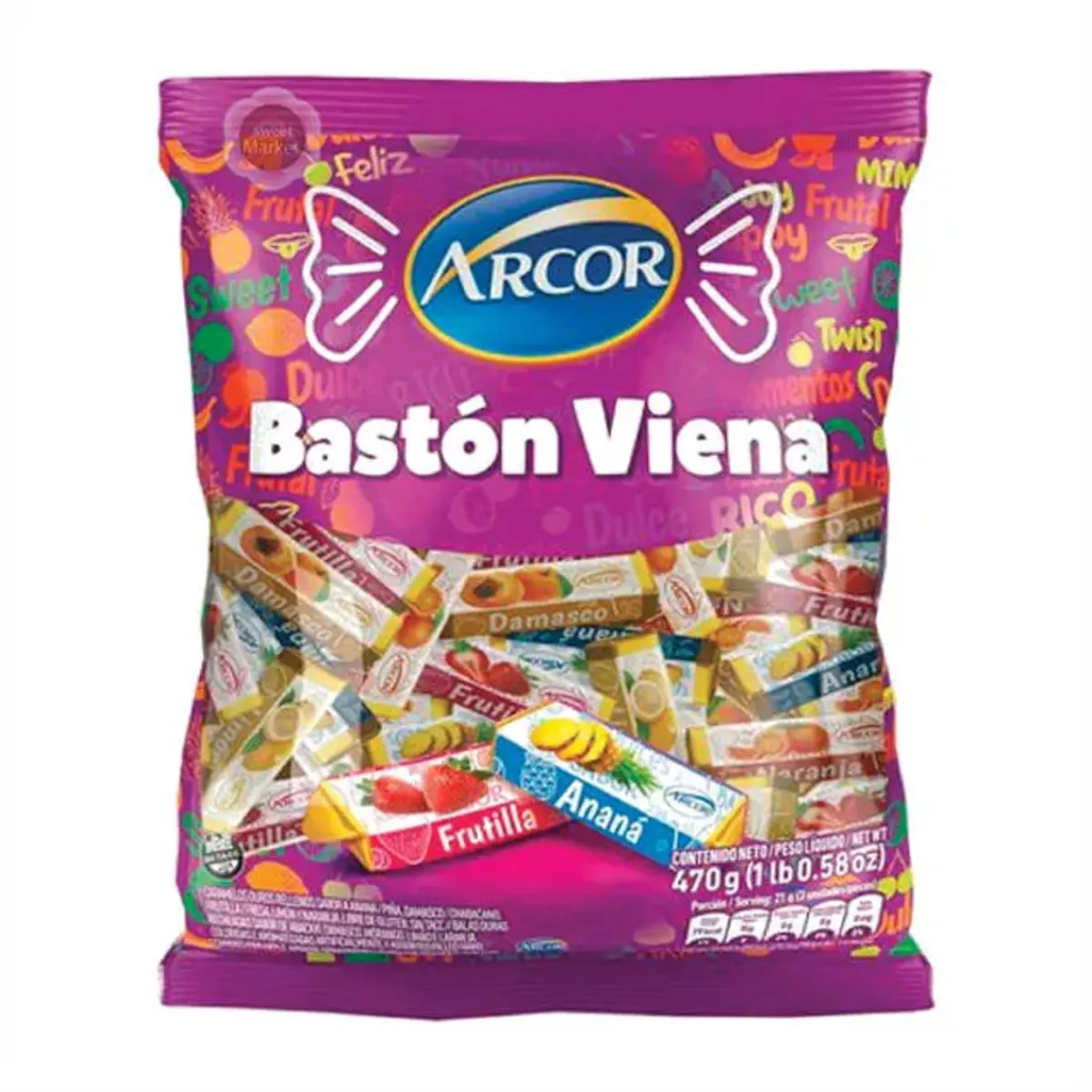 Caramelo Baston Viena 470g