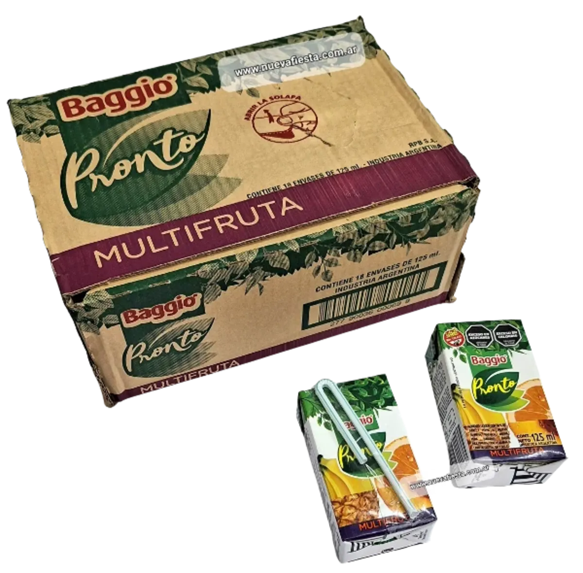 Jugo Baggio 125ml Junior Multifruta x18 Un